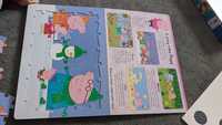 Ksiazka Peppa Pig z puzzlami (4 obrazki po 24 elementy)