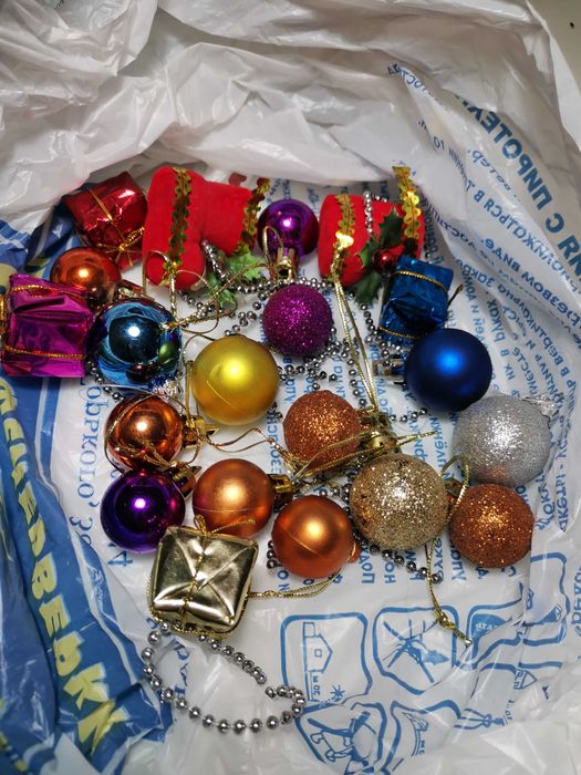 Игрушки на ёлку шарики