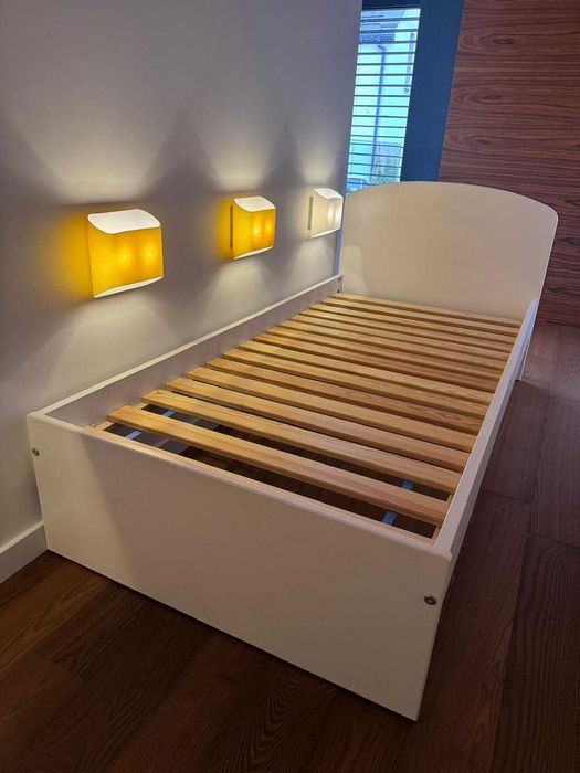 Łożko młodzieżowe 190x90 Meblik białe