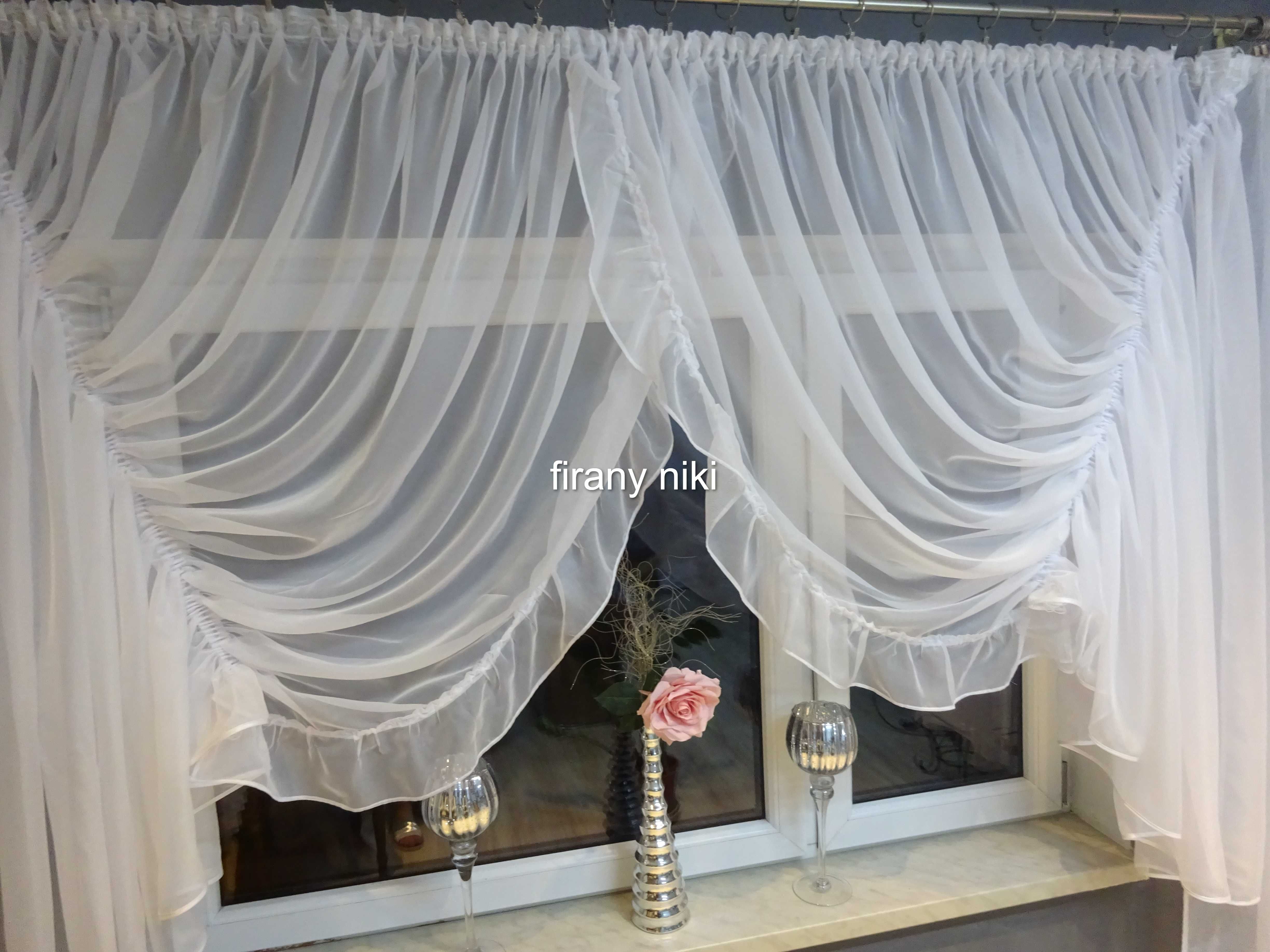 firana z falbanami 500x180