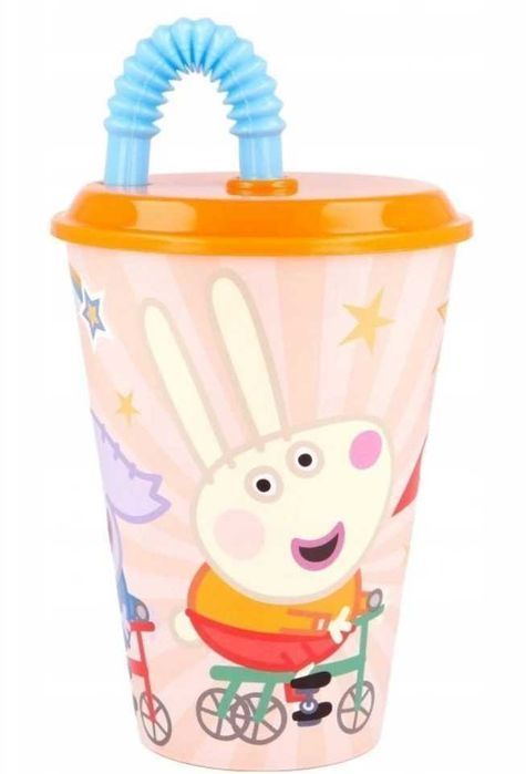 Świnka Peppa Zamykany Kubek ze słomką 430 ml