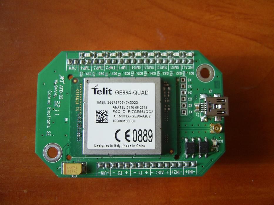 Moduł GSM 3.8 V/DC, 4.2 V/DC GX106M