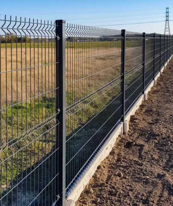 Panel ogrodzeniowy 153 x 250 cm fi 4 mm Antracyt Ocynk Grafit