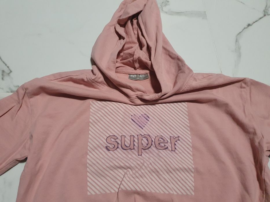 Bluza top 146 cm - 152 cm pudrowy róż