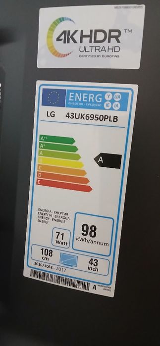 Televisão led 4 k 43 polegadas