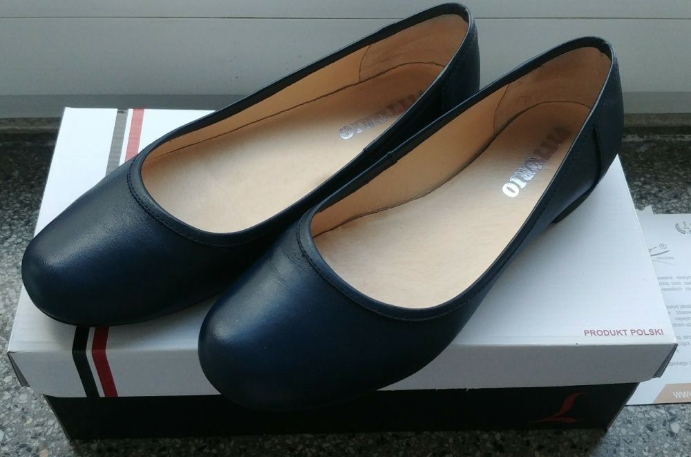 Lemar skórzane buty polski produkt skóra naturalna r. 38 NOWE