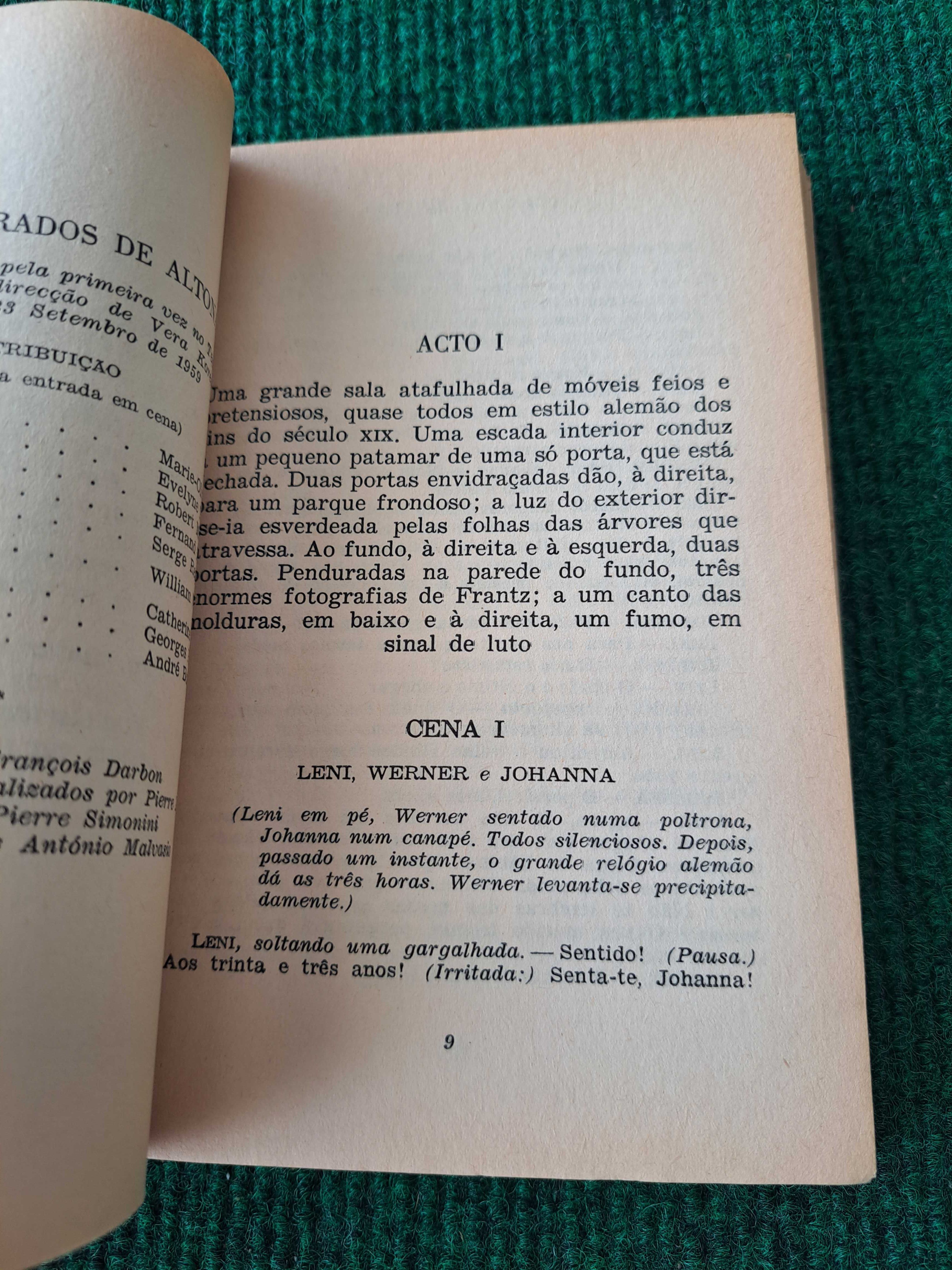 Os Sequestrados de Altona - Jean-Paul Sartre (Colecção Três Abelhas)