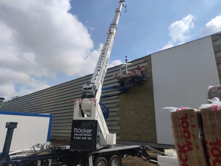 Widły wielofunkcyjne Dzwig dekarski zuraw ciesielski