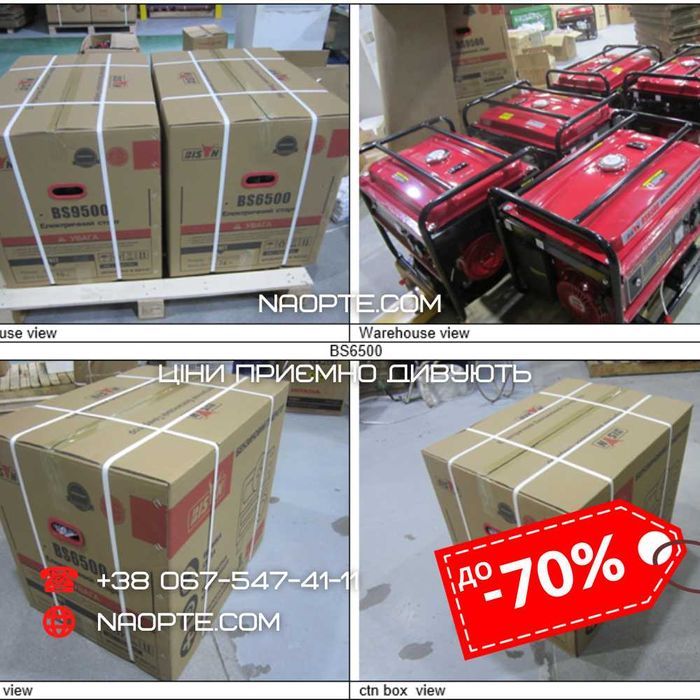 Генератор Бензиновий 5квт 5,5квт 7,5квт 8квт Bison Bizon Бізон Бизон