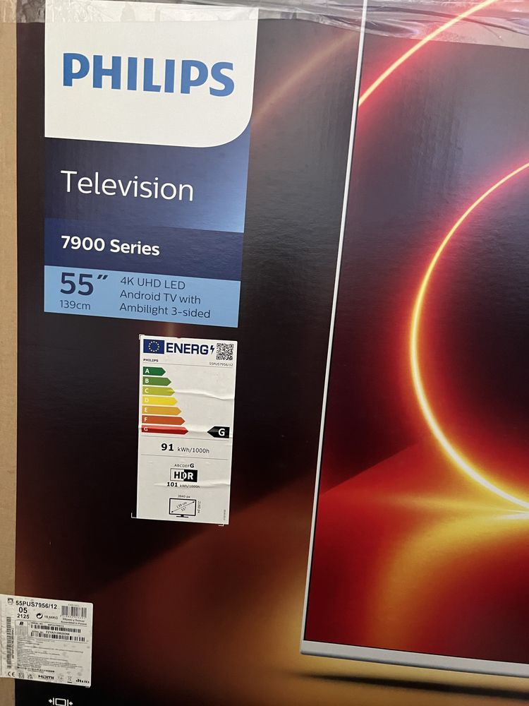 Telewizor SmartTV Philips 55PUS7956/12 55cali Ambilight 4K HDR Dolby
