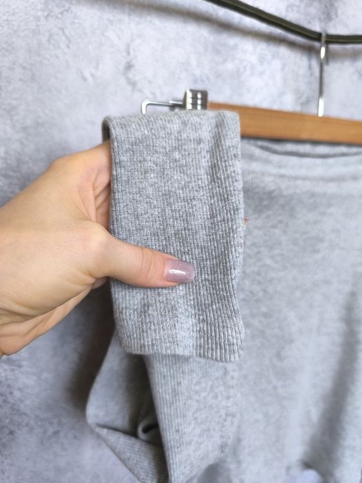 Кофта на змійці у рубчик поло реглан лонг