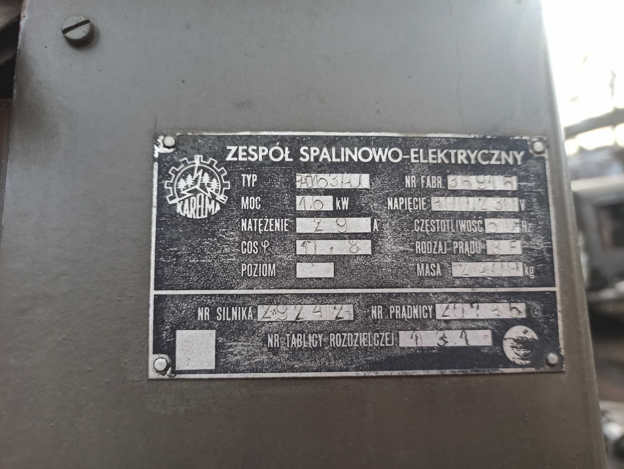 Agregat prądotwórczy PAD 16 16kW