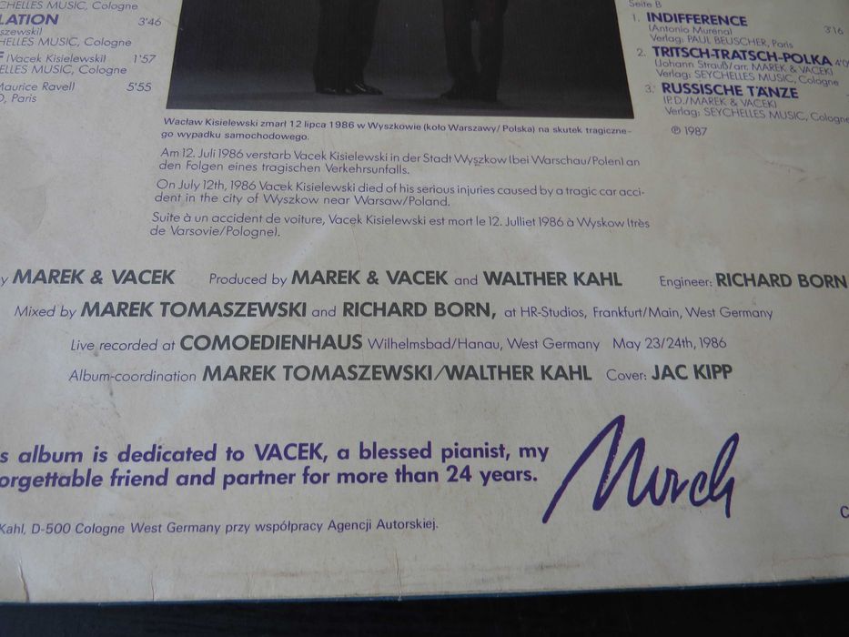 Płyta winylowa MAREK I WACEK the last concert