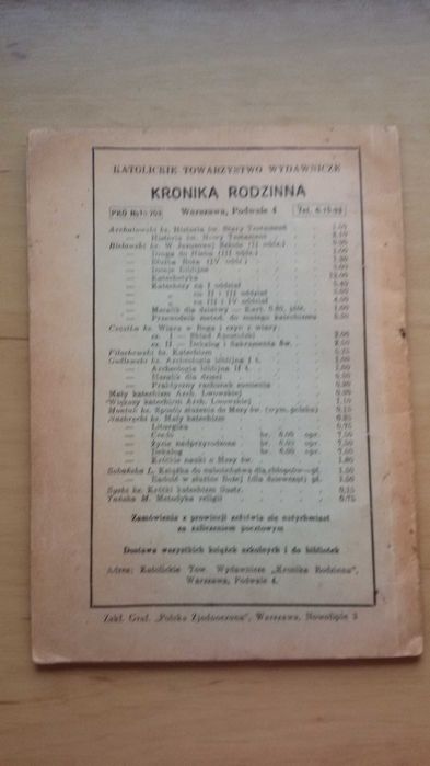 Liturgika Czyli Wykład Obrzędów Kościelnych 1937r, Ks. K. Naskręcki