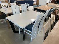 (20PŹ) stół biały 140 x 80 + 4 krzesła, 999 zł