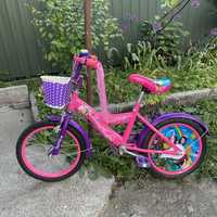 Дитячий 4 колісний велосипед для дівчинки 4-7 років