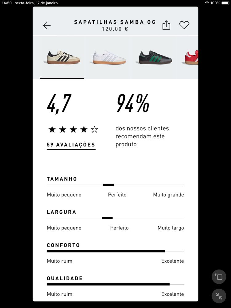 Adidas samba em pee cor areia