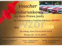 Voucher na kurs prawa jazdy kat B o wartosci 2850zł Tarnowie