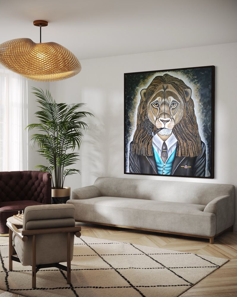 Obraz 150x140 „ Poker face „ 3 d