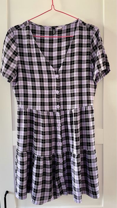 Sukienka w kratę H&M rozm S