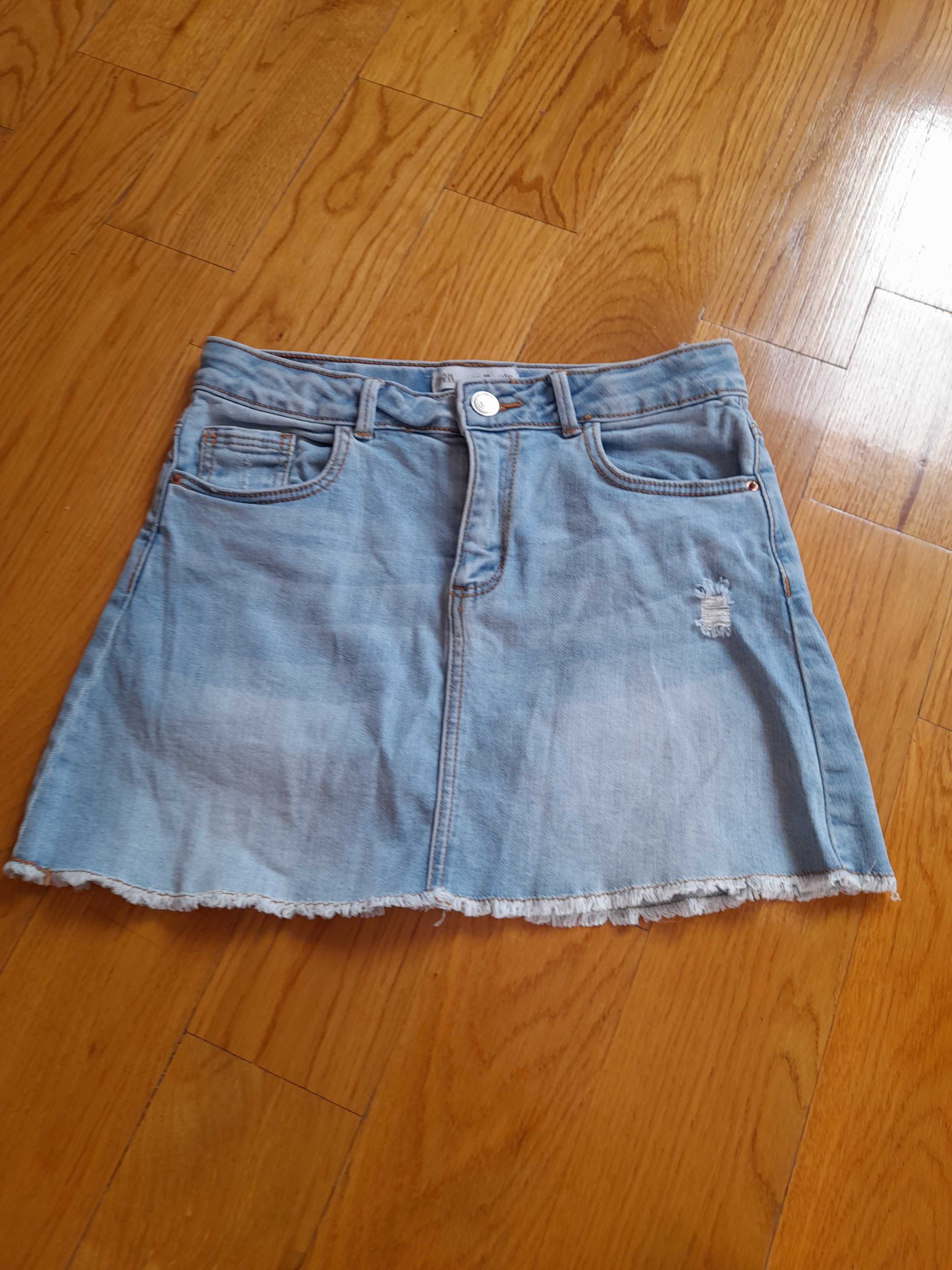 Piękna jeansowa spodniczka dla dziewczynki Zara kids r.140