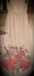 Vestido Beje com pormenores Florais