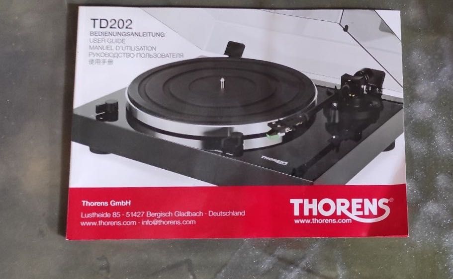 Програвач вінілу Thorens TD202 проигрыватель винила