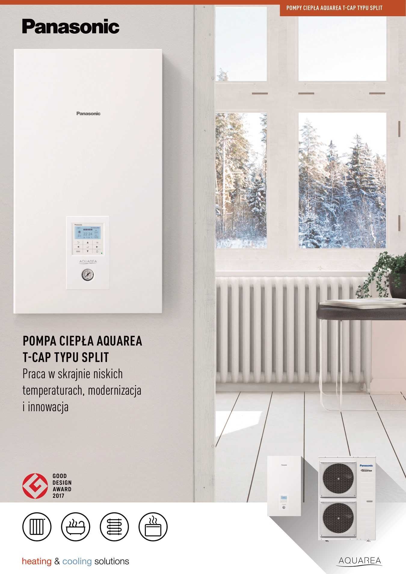 Pompa ciepła panasonic T-CAP WH 12KW j.wew+j.zew.