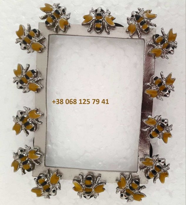 Рамка для фото металл, эмали 12*10