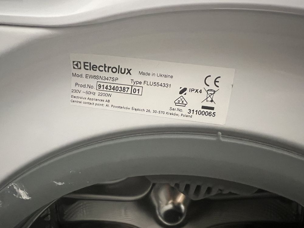 Pralka electrolux