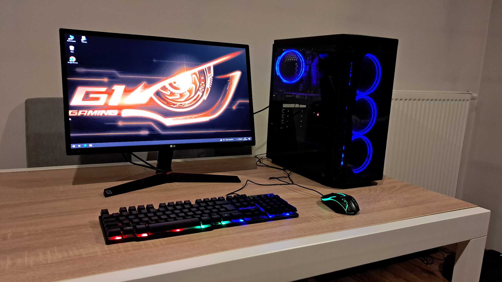 Zestaw Do Gier i5 4x3.3GHz/GTX1050-4GB/Ram-24GB/SSD+1TB/LG 24' LED IPS