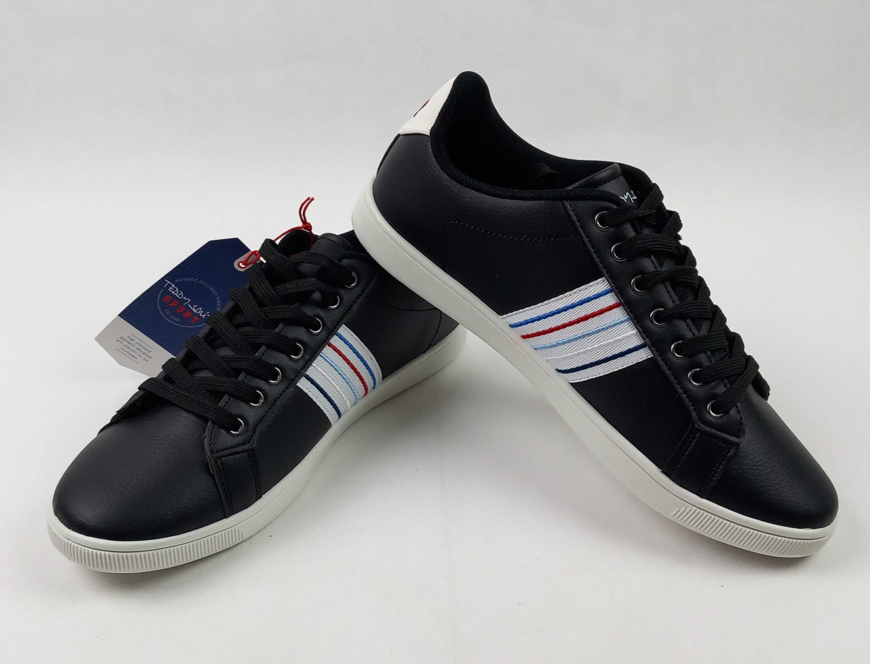 Oryginalne sneakersy męskie czarne marki Teddy Smith roz. 44.