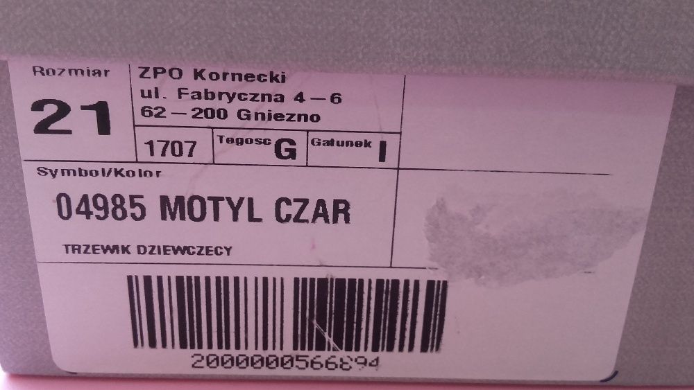 Buty dziewczęce kornecki