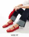 Asos Design 42 Czerwone Baleriny Lottie H17786