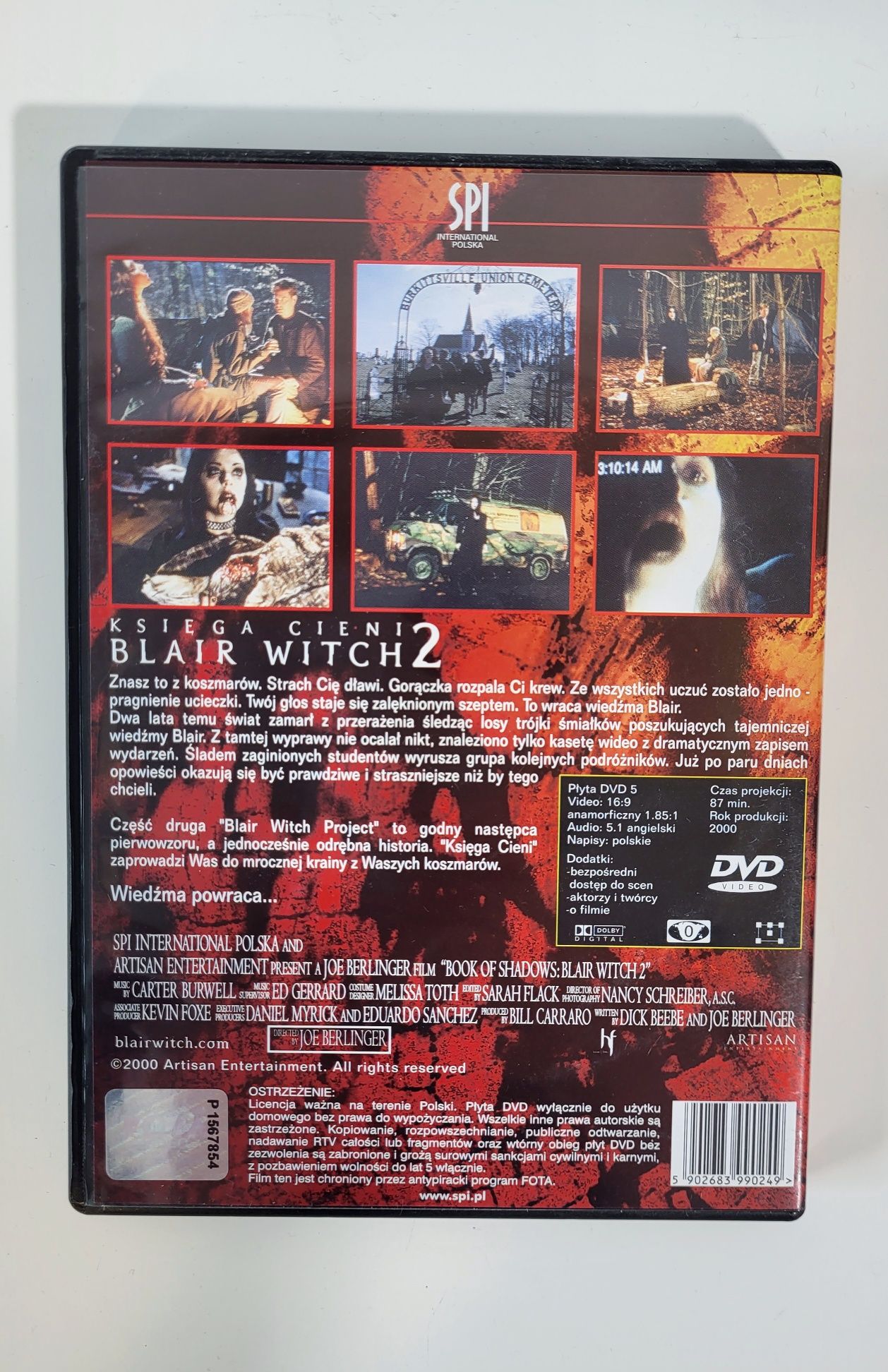 Blair Witch 2 Księga cieni DVD