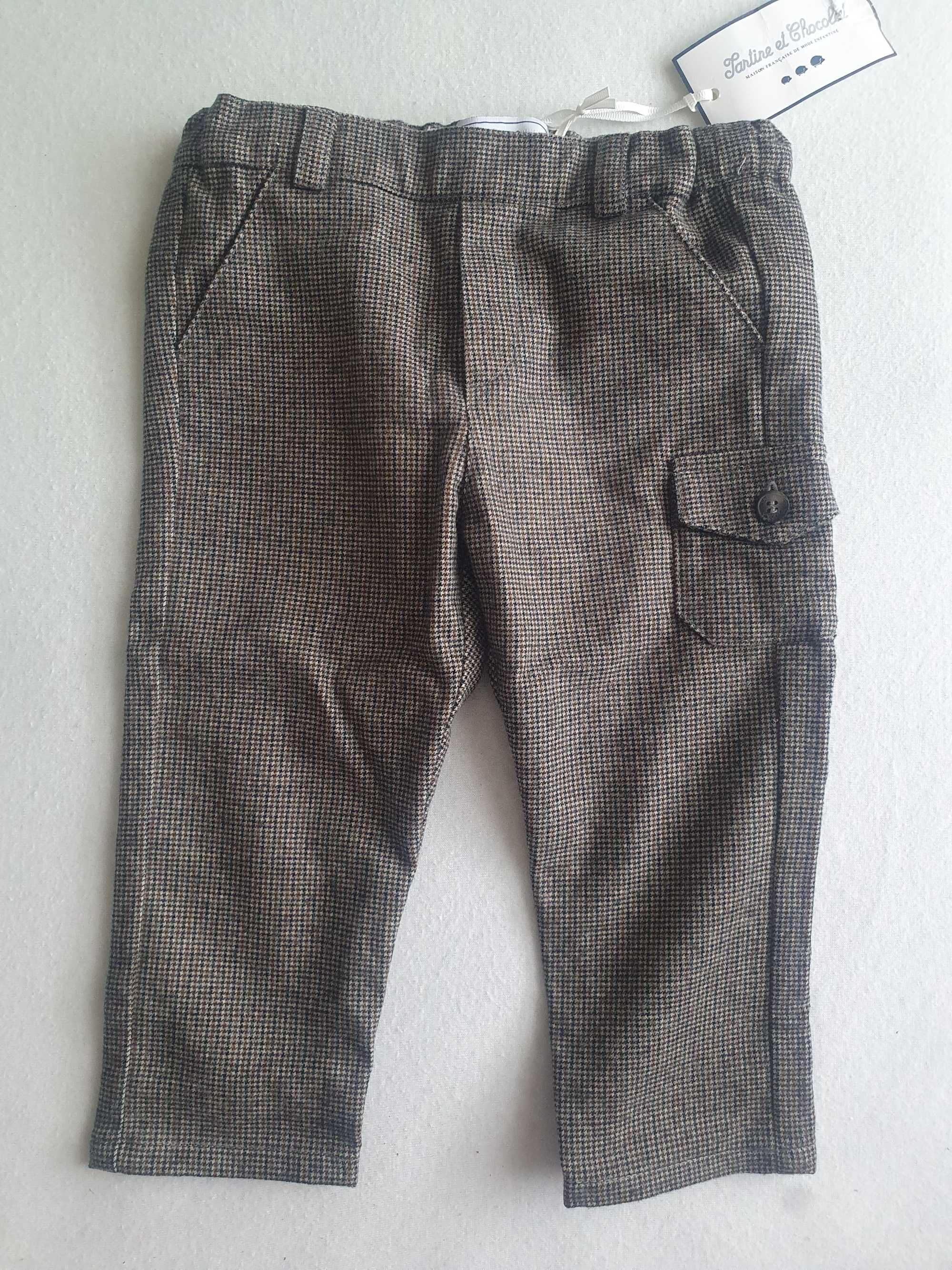 Eleganckie vintage spodnie, chłopiec. Rozmiar: 12 miesięcy