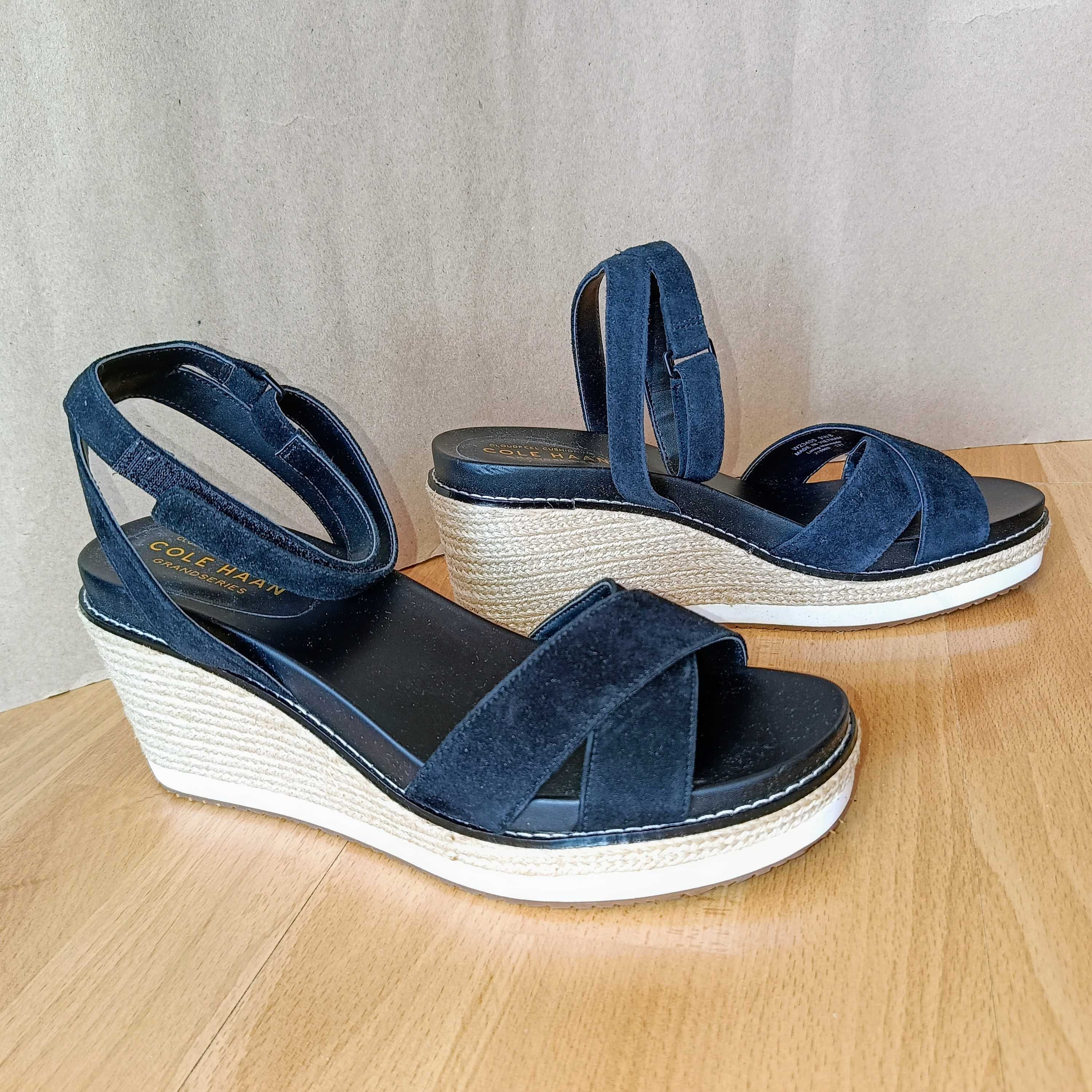 Cole Haan sandały na koturnie rozmiar 9,5 B / 26-26,5 cm nowe