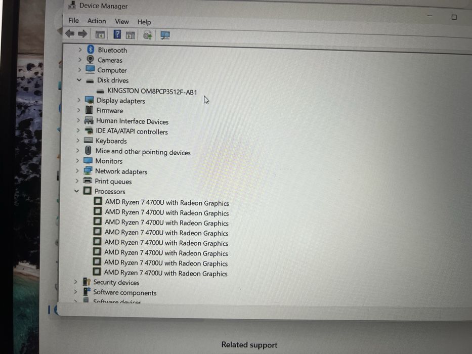 Ноут бук Asus VivoBook AMD Ryzen 7 4700U/RAM 16gb/SSD 512gb