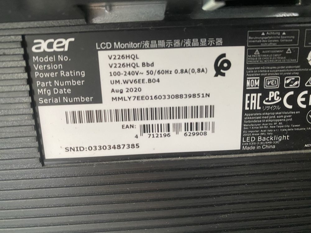 Monitor acer