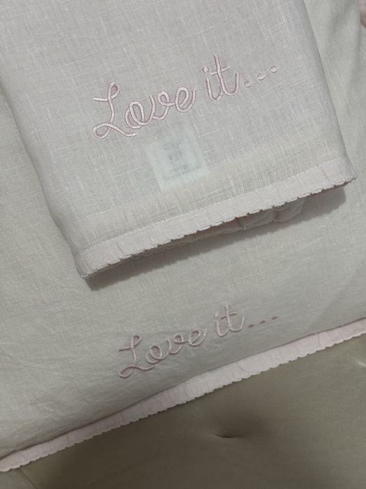 Piekne poszewki 2szt Riviera Maison Len shabby chic prowansalski