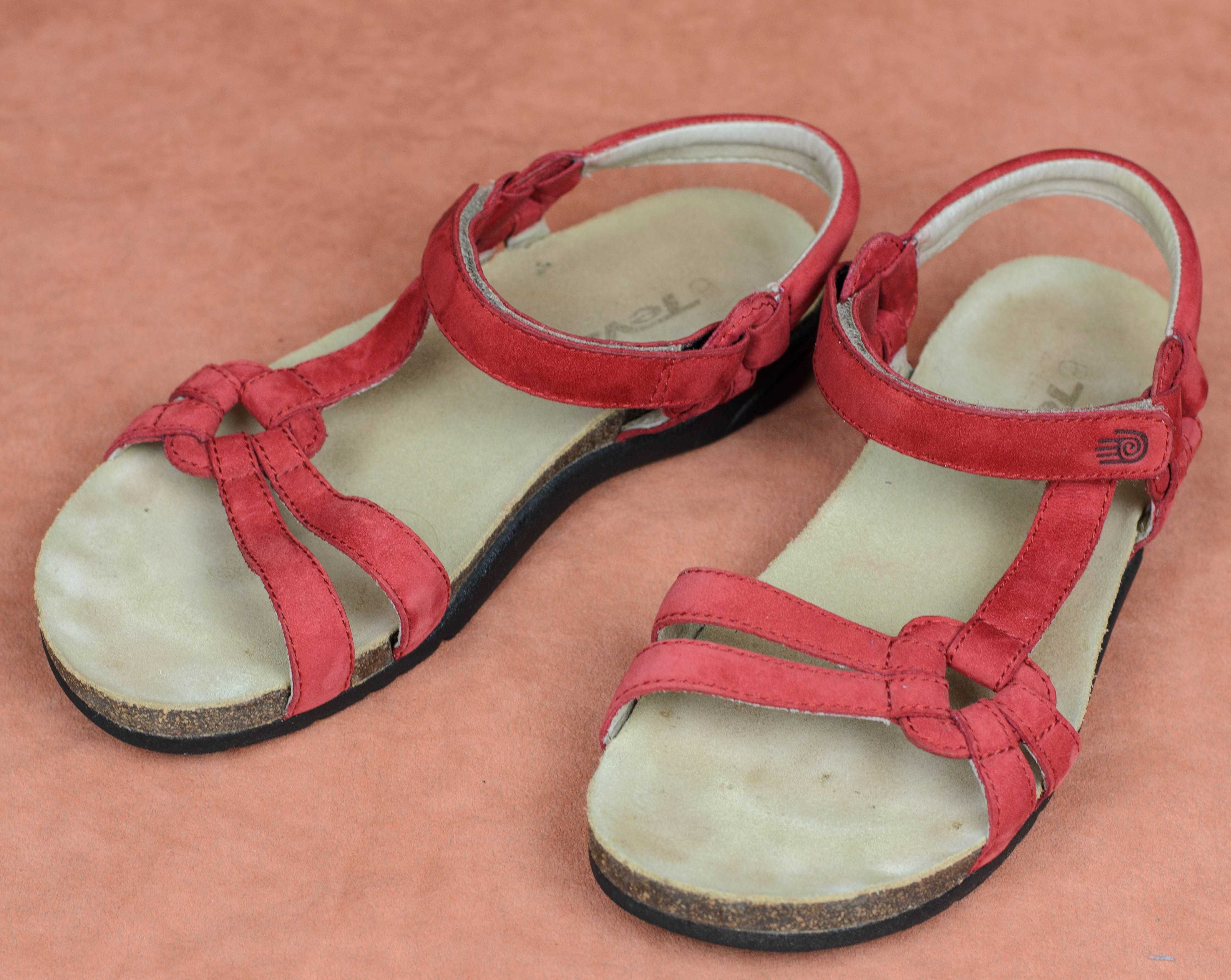 Кожаные сандалии босоножки Teva 6389 ventura cork Оригинал 37р 23,5 см
