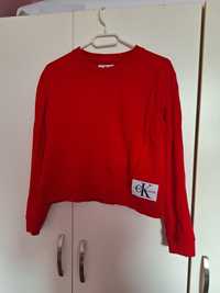 Bluza czerwona Calvin Klein Jeans S oryginalna damska