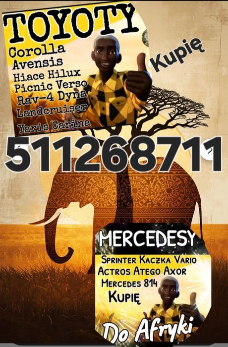 Skup aut toyot mercedesów toyota corolla  mercedes sprinter kaczka