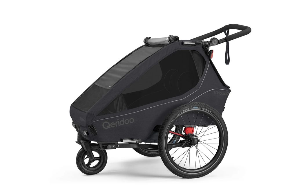 Qeridoo Kidgoo 2 wozek spacerowy podwójna przyczepka rowerowa
