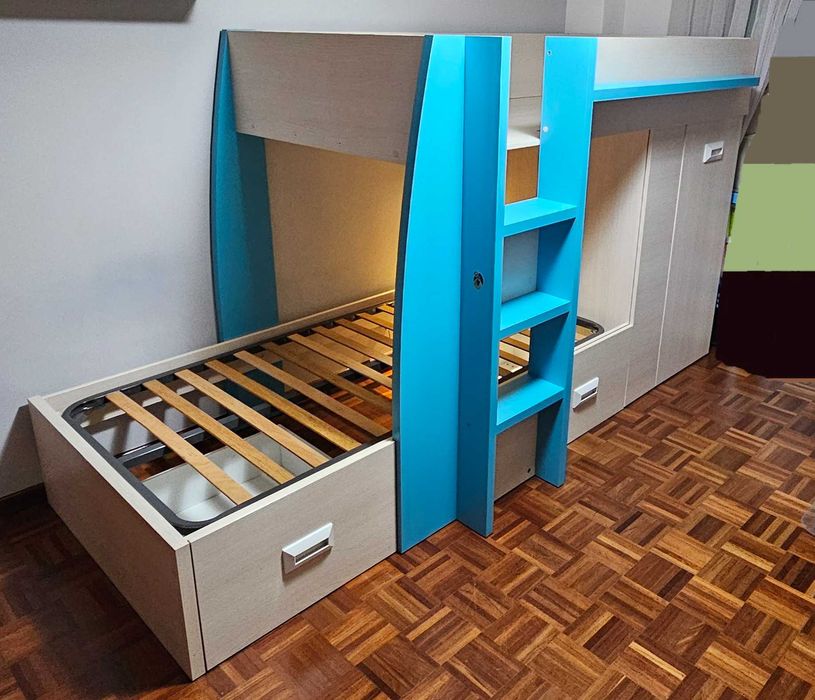 Beliche duplo criança 2 camas 90x190