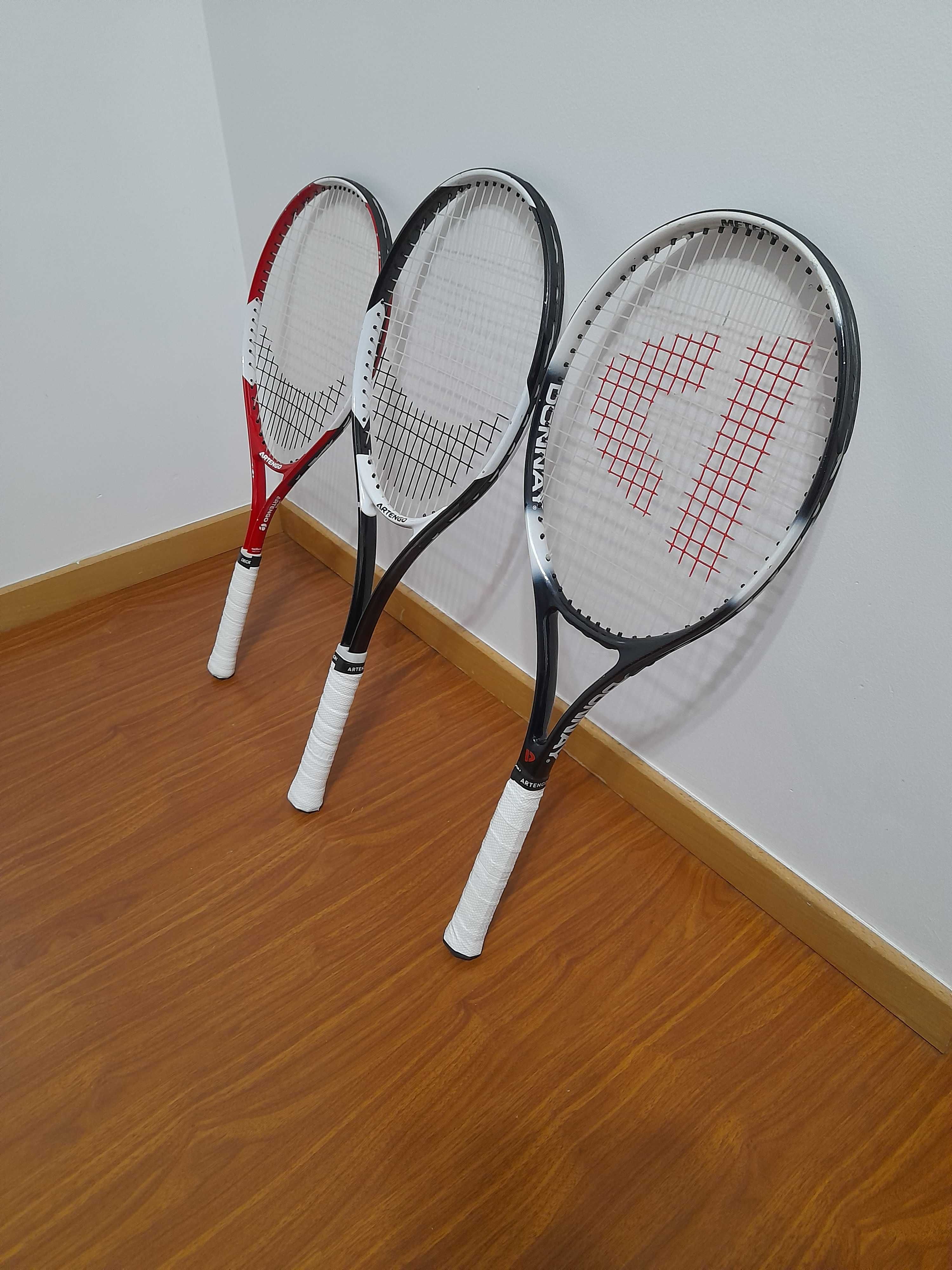 Raquetes de ténis Artengo e Donnay