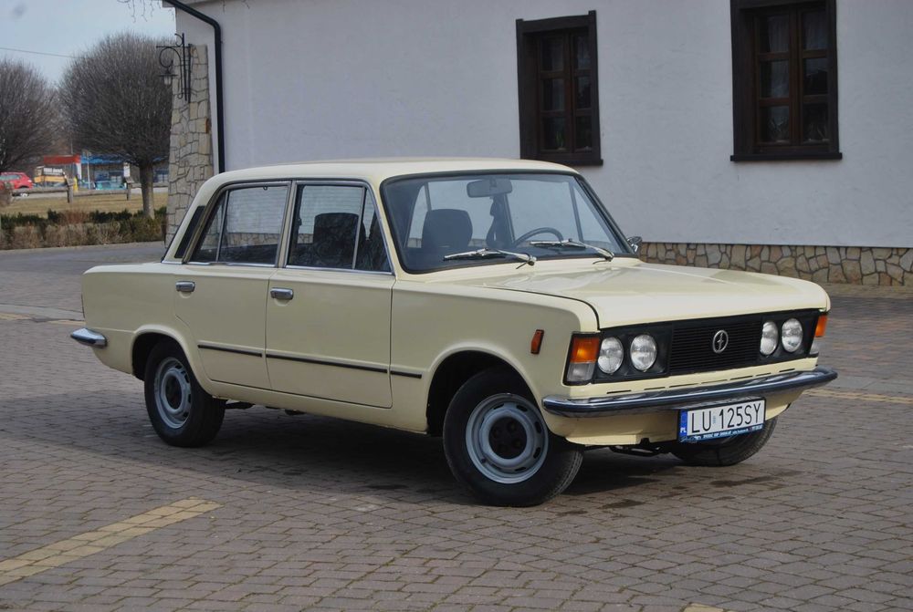 Wynajem ŚLUBNY, EVENTOWY, PRYWATNY Fiat 125p w kolorze kości słoniowej