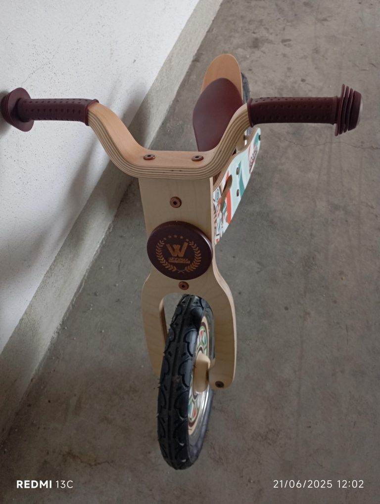 Woomax bicicleta indian em madeira sem pedais