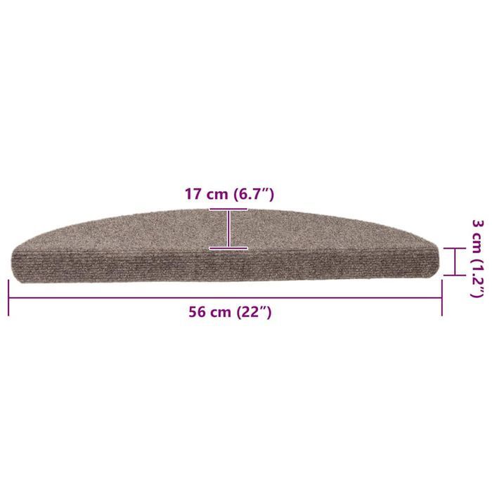 Vidaxl Samoprzylepne Nakładki Na Schody, 10 Szt., Beżowe , 56X17X3 Cm