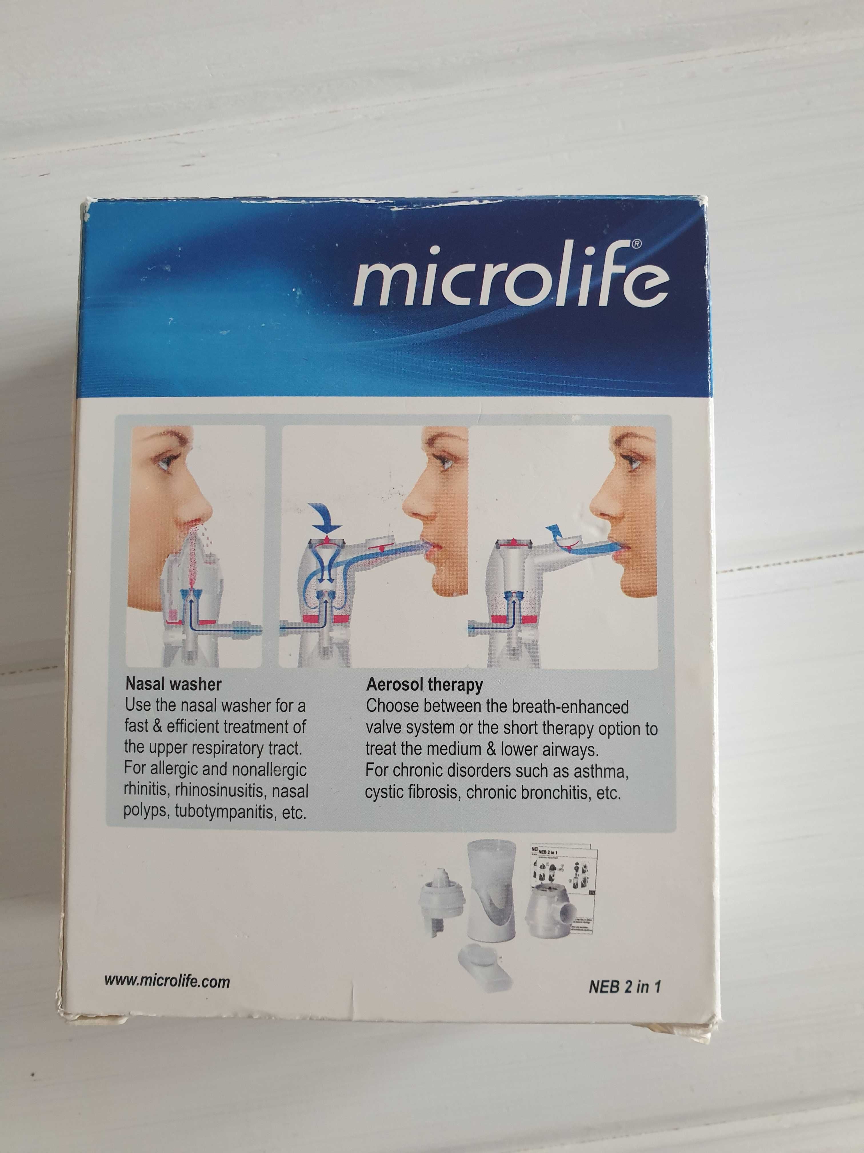 Irygator do nosa i zatok (w komplecie dodatkowo  ustnik) MICROLIFE